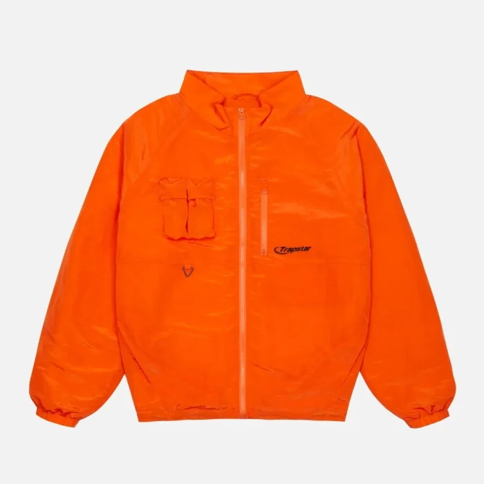 Giacca Trapstar Hyperdrive Ripstop City arancione con cerniera