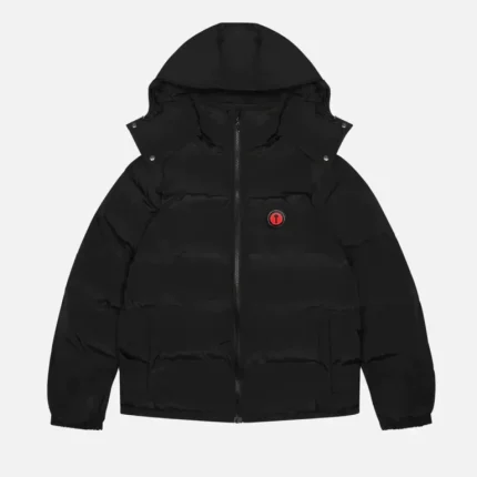 Giacca imbottita con cappuccio Trapstar Irongate nera