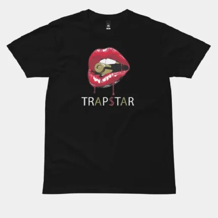 Maglietta Trapstar Labbra Rosse Nere