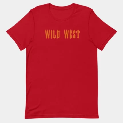 Maglietta Trapstar Wild West Rossa