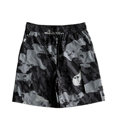 Pantaloncini mimetici Trapstar neri