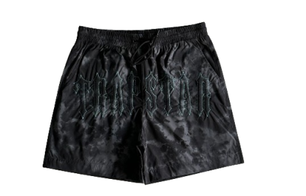 Pantaloncini Trapstar lavati ad arco neri