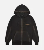 Felpa con cappuccio Trapstar Hyperdrive nera lavata