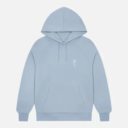 Felpa con cappuccio Trapstar Foundation azzurra