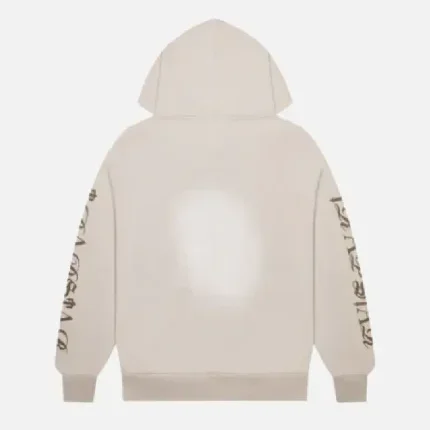 Felpa con cappuccio Trapstar Script Spray Sand