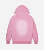 Felpa con cappuccio rosa spray con scritta Trapstar