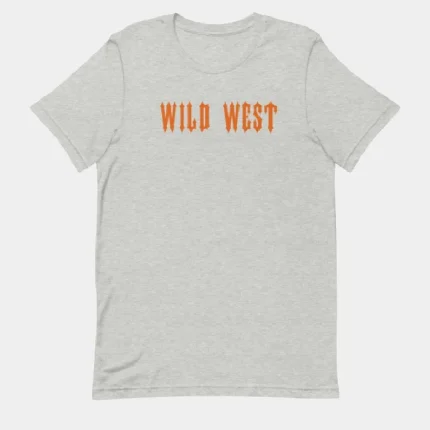 T-shirt grigia del selvaggio West di Trapstar