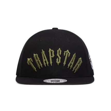 Trapstar Irongate Hat Arch Snapback – Nero/Oliva