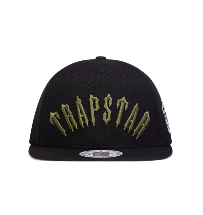Trapstar Irongate Hat Arch Snapback – Nero/Oliva
