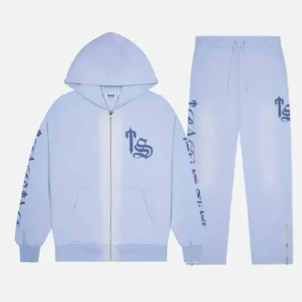 Tuta Trapstar Script Spray Blu