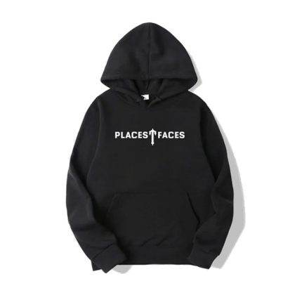 Felpa con cappuccio con facce di Trapstar Places